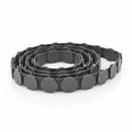 Oleophilic polymer replacement disk belt for rotary tramp oil skimmer