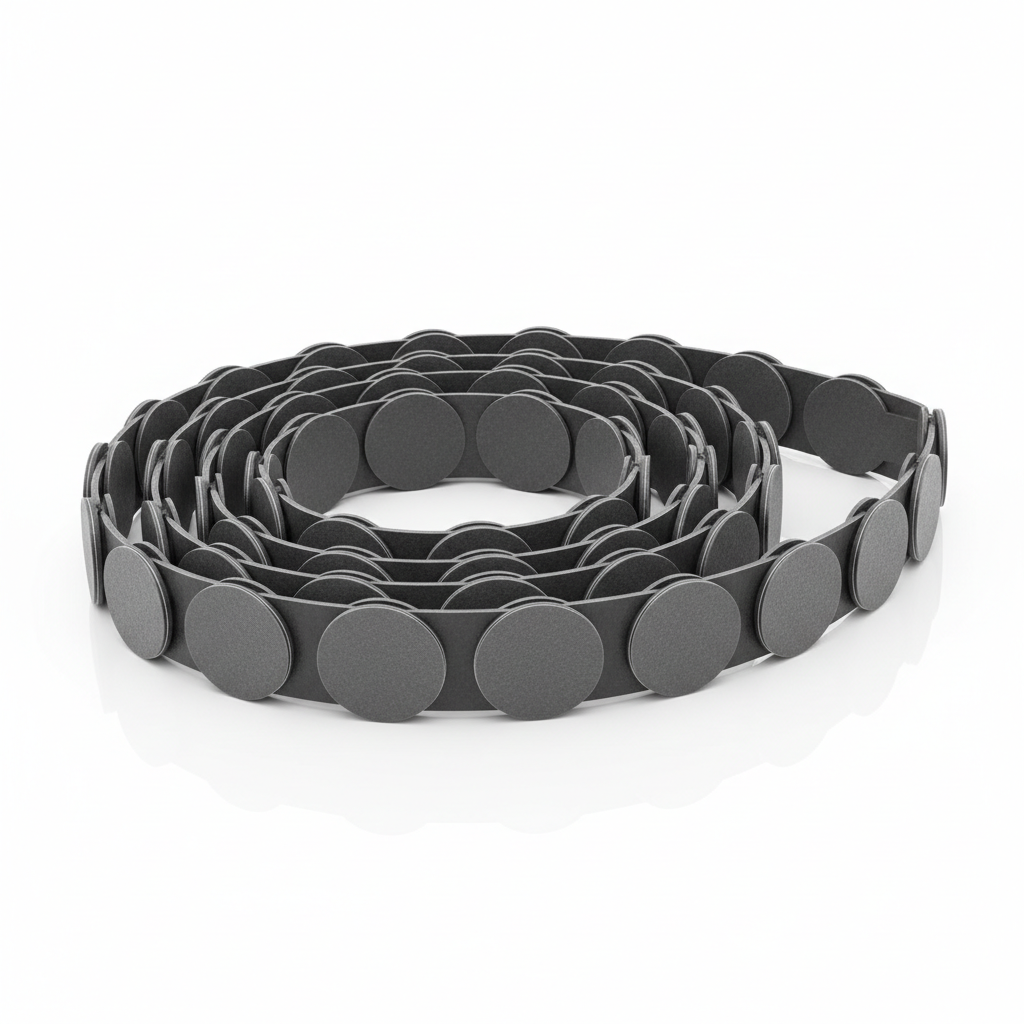 Oleophilic polymer replacement disk belt for rotary tramp oil skimmer